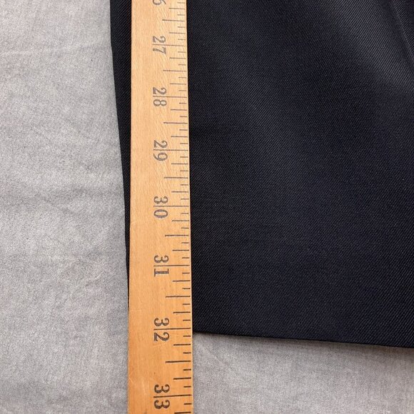 Le Suit Pants Women 16 Black Flat Mid Rise‎ Bootcut Career Suit Trousers NWT - Picture 9 of 14